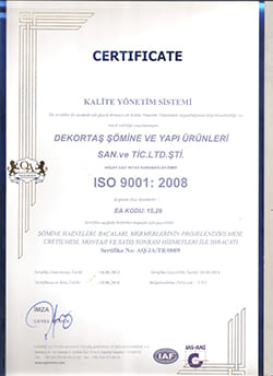 Kalite İSO Belgesi