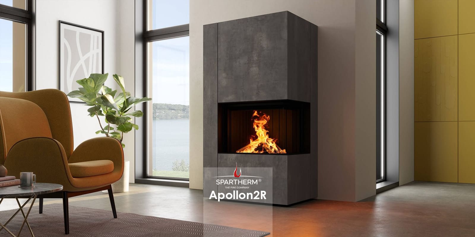 Apollon2R Odunlu Şömine 