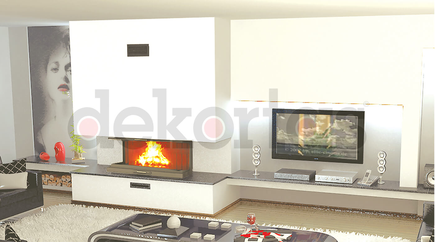 Model 816 Odunlu Şömine Modeli