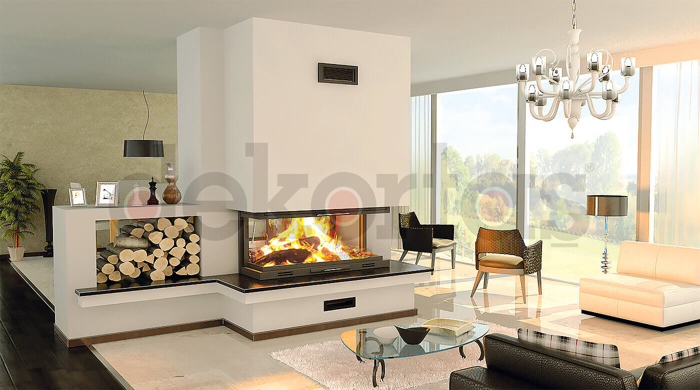 Model 848 (Ön) Odunlu Şömine Modeli