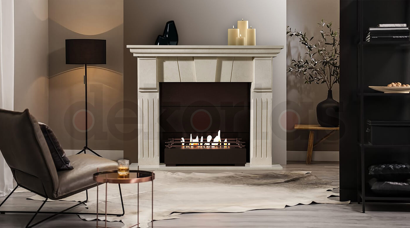 Model Karya Bacasız Bio Yakıtlı Şömine Modeli