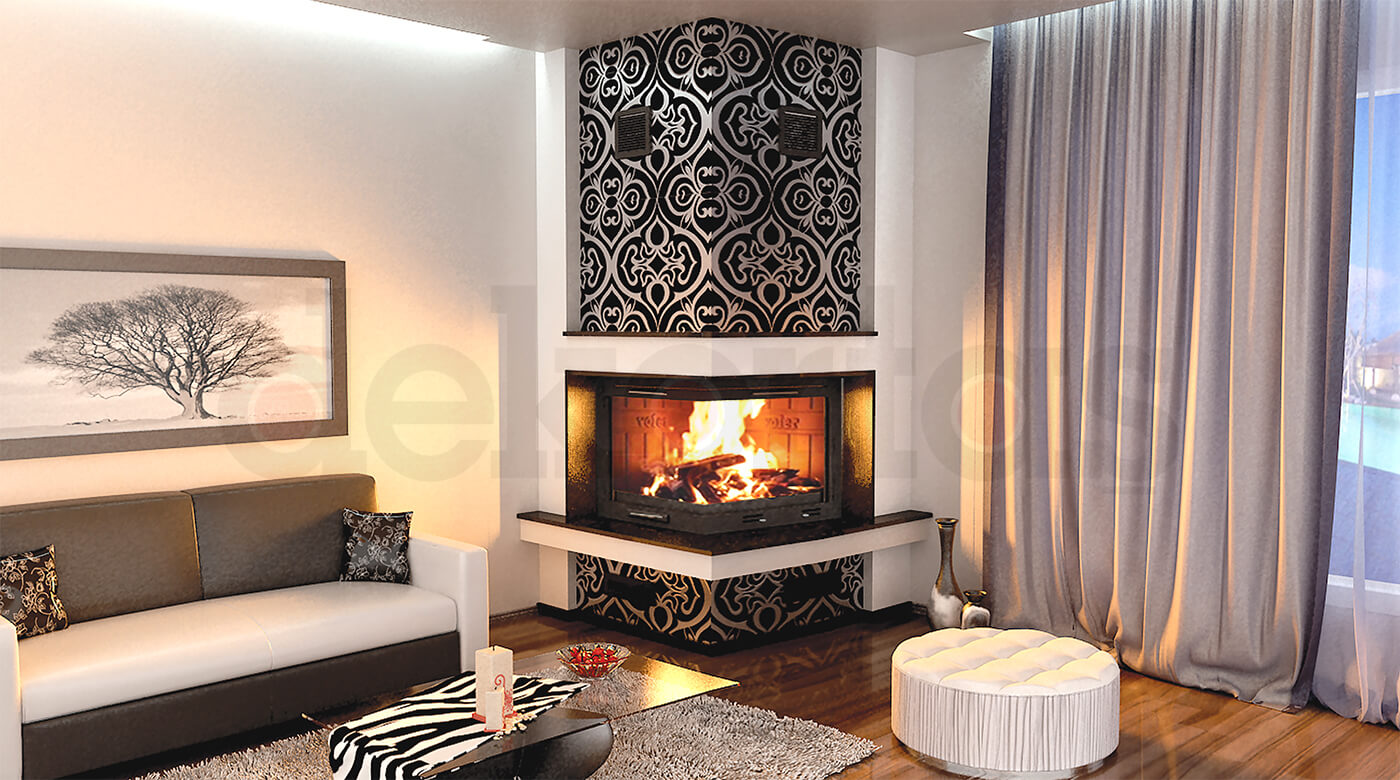 Model 901 Odunlu Şömine Modeli
