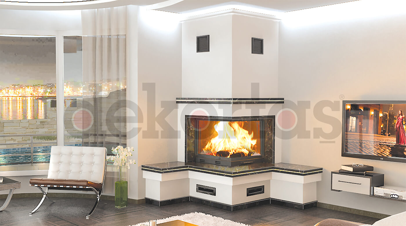 Model 908 Odunlu Şömine Modeli