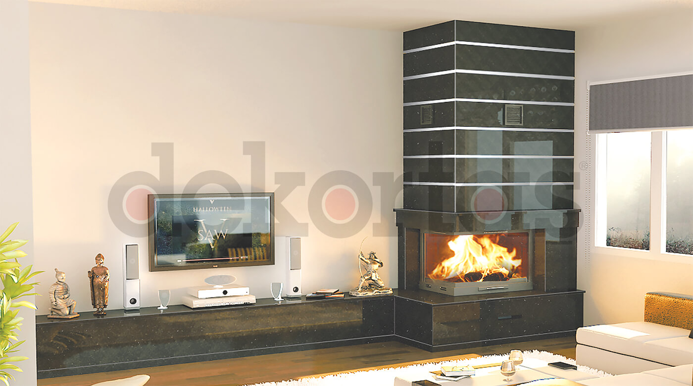 Model 932 Odunlu Şömine Modeli