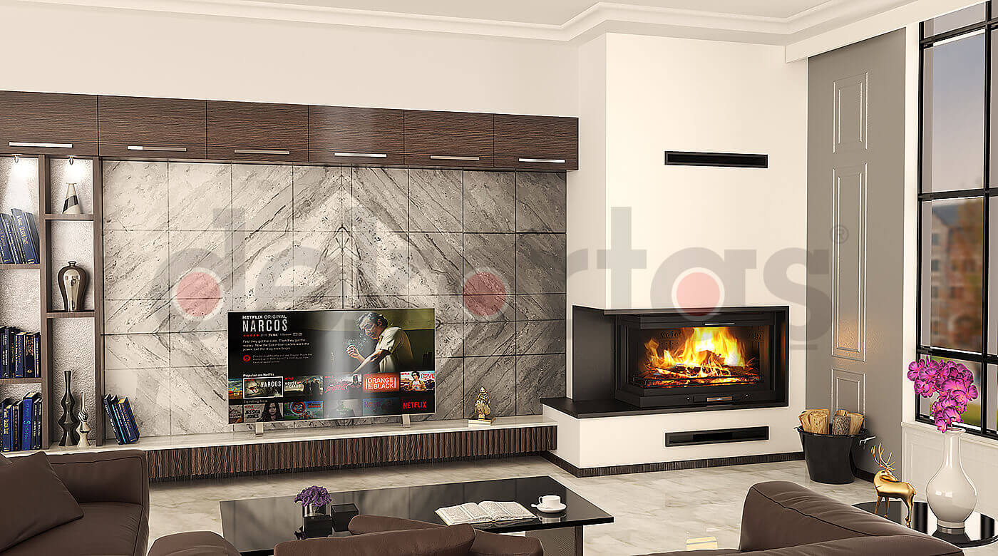 Model 947 Odunlu Şömine Modeli