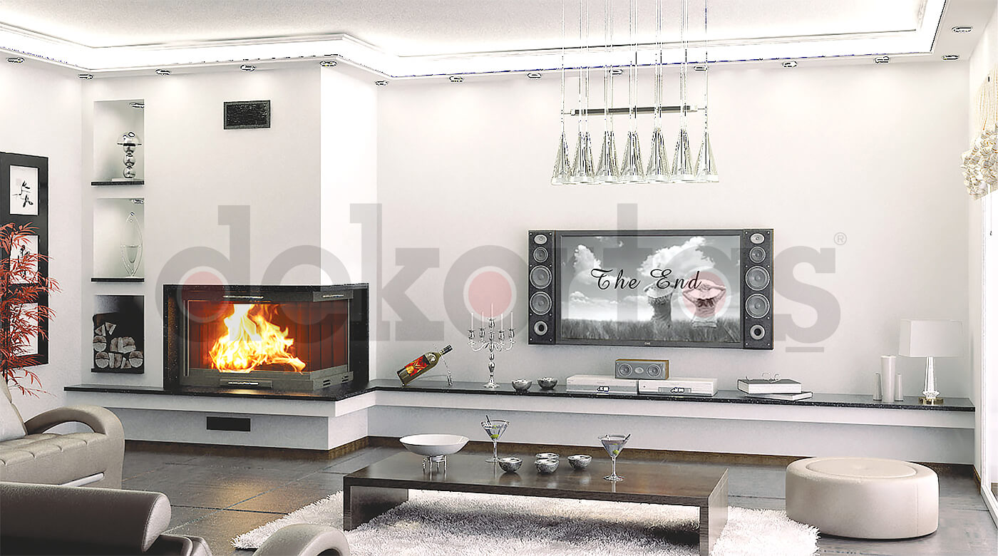 Model 948 Odunlu Şömine Modeli