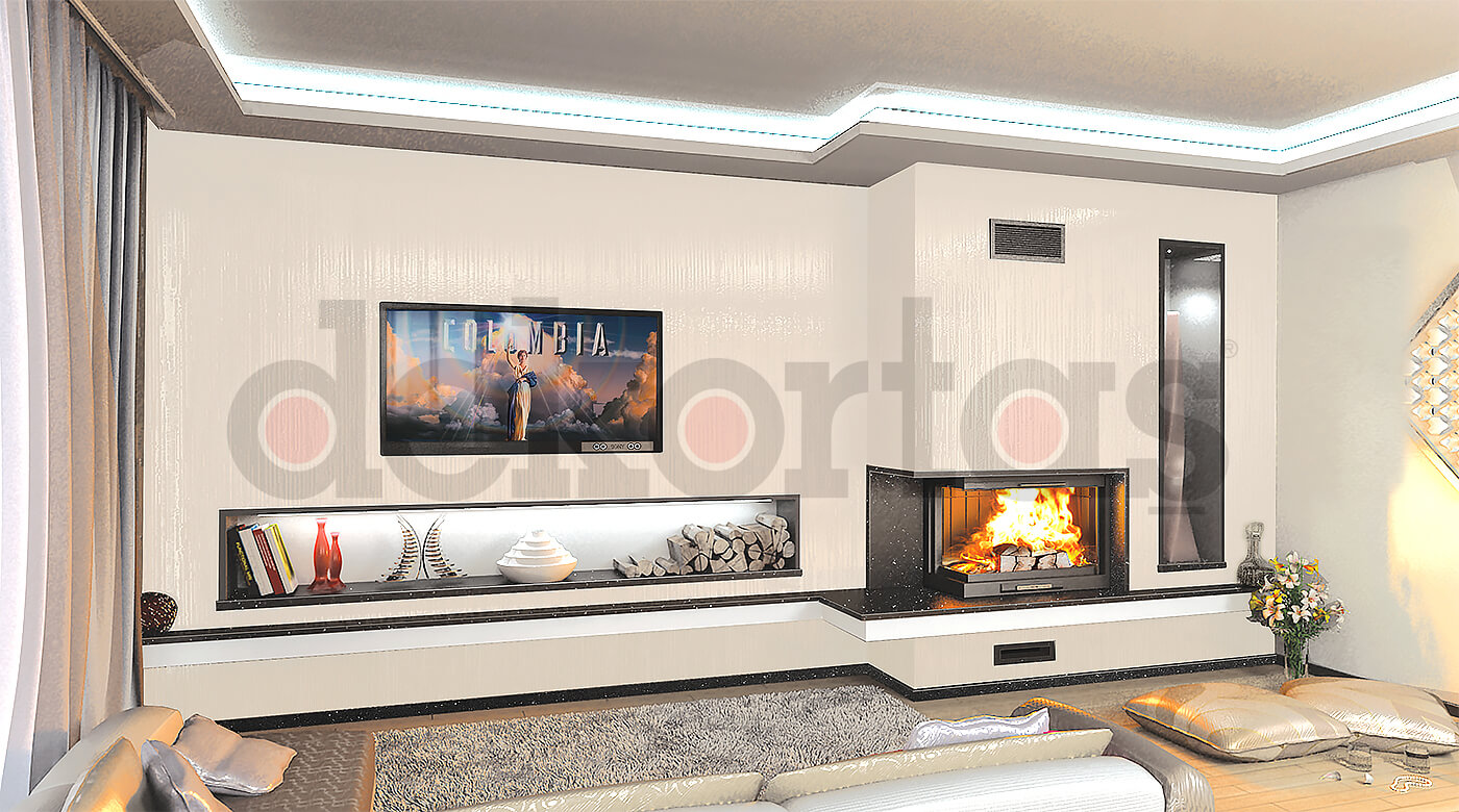 Model 952 Odunlu Şömine Modeli