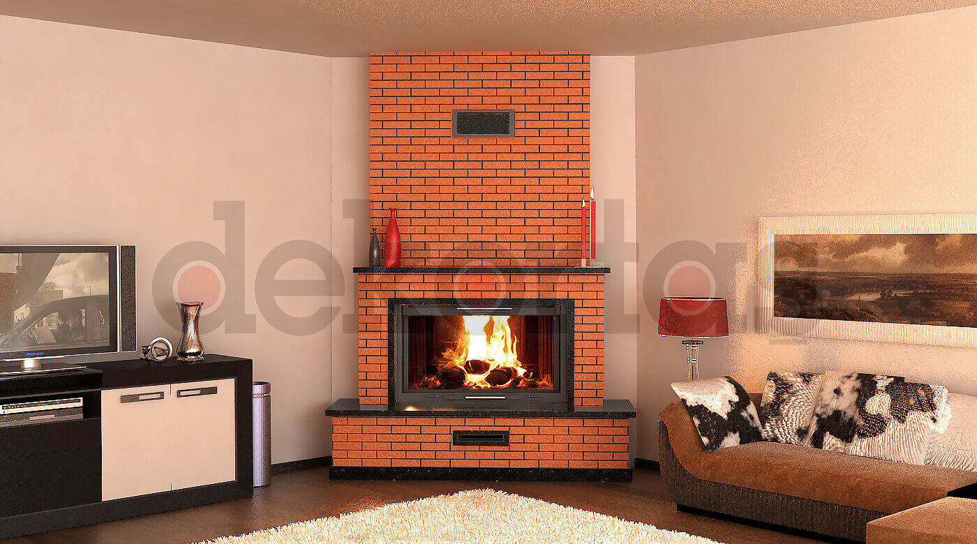 Model 107 Odunlu Şömine Modeli