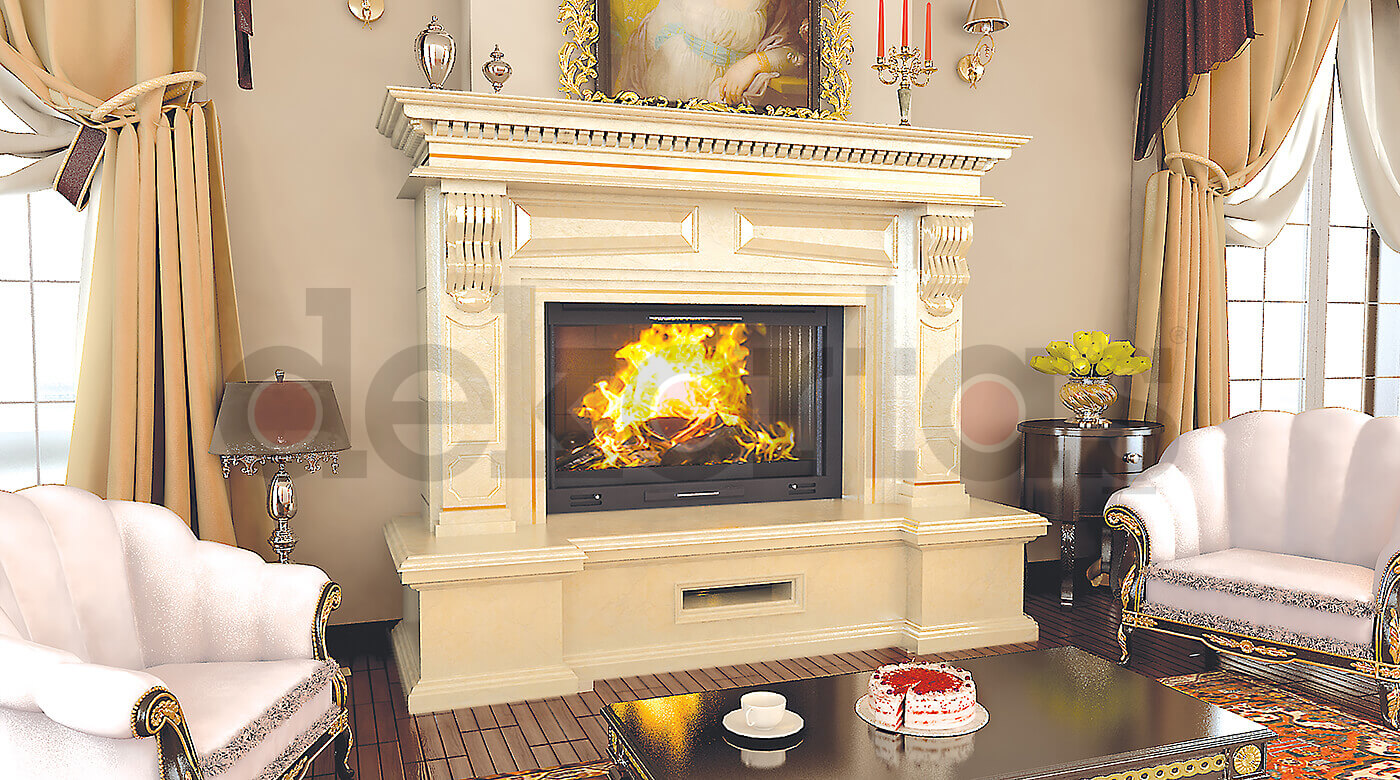 Model 225 Odunlu Şömine Modeli
