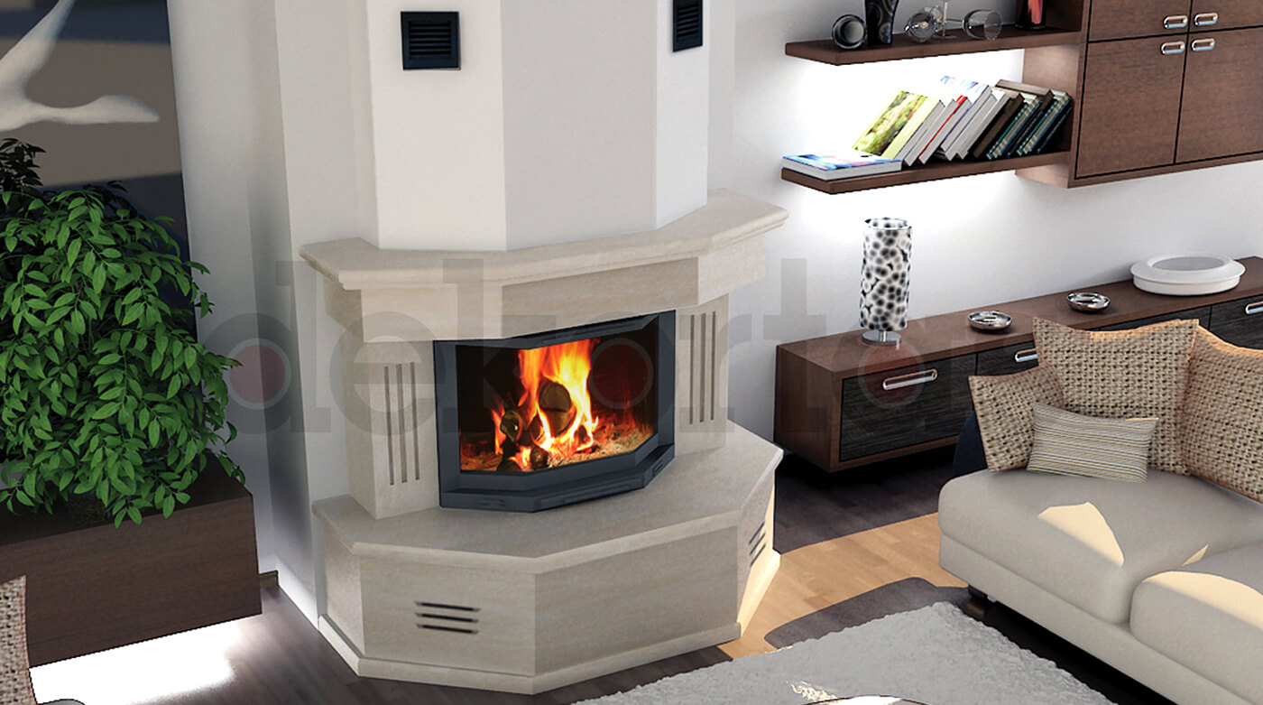 Model 910 Odunlu Şömine Modeli